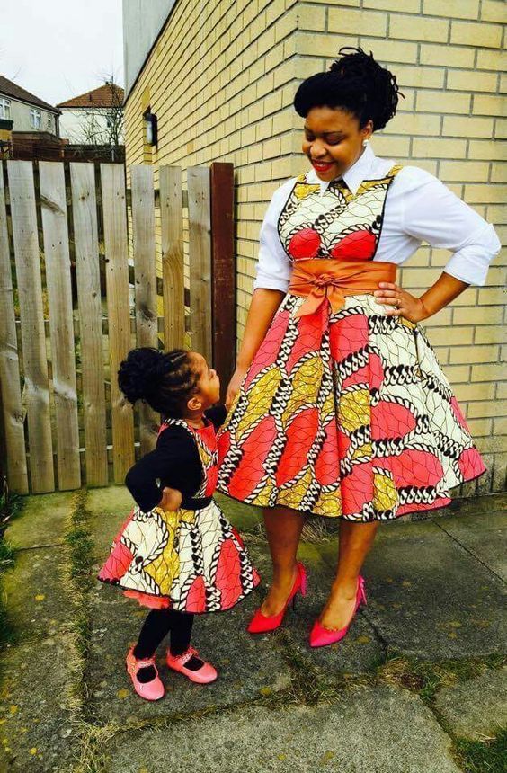 Ankara Styles for Mother and Daughter 01