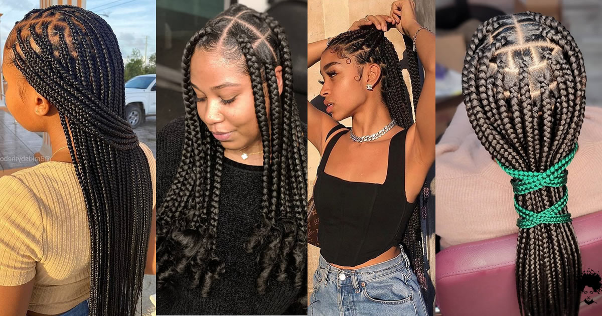 Knotless Braids Hairstyles for Women